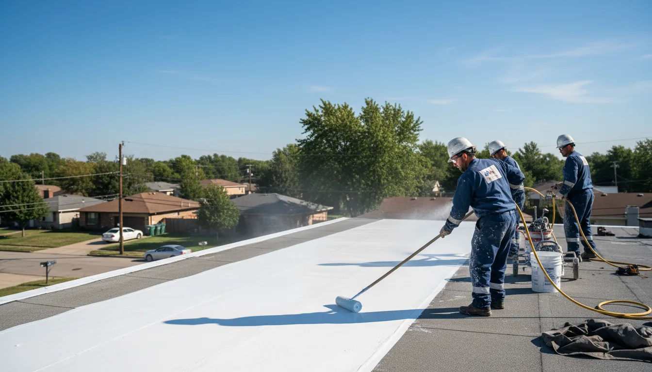 Commercial roof coating in Cherry Valley, MA near me